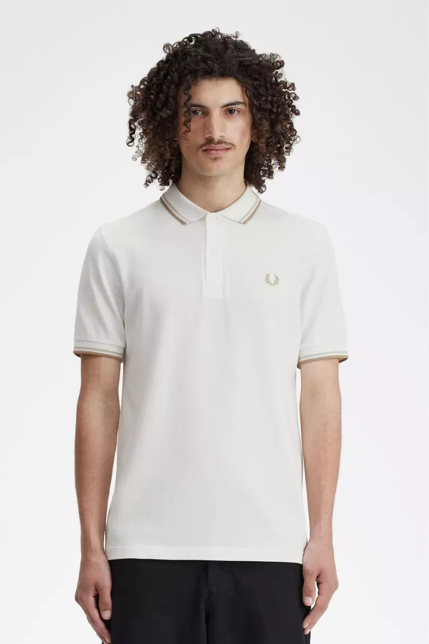 Fred Perry Polo Hombre 3600 Snow White / Oatmeal