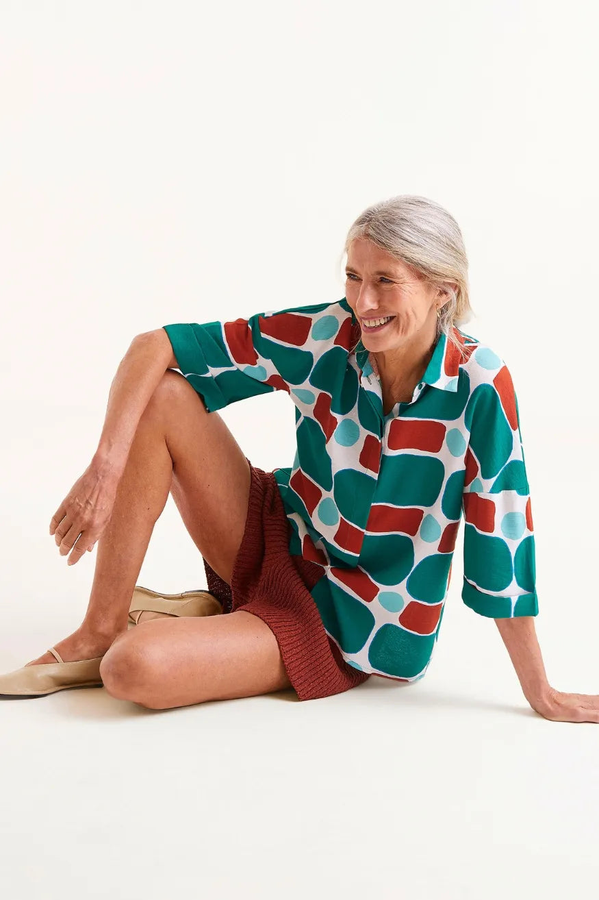 Compañia Fantastica Camisa Mujer Corta Estampado Pepper Mint Who killed Bambi?