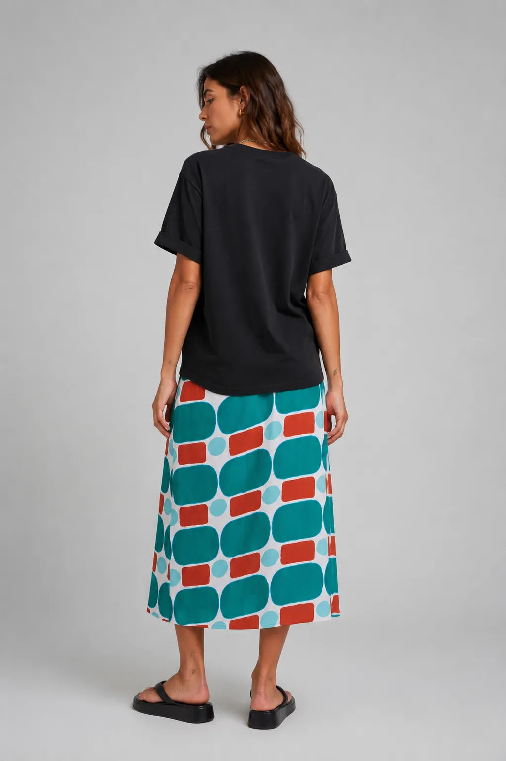 Compañia Fantastica Falda Midi Estampado Pepper Mint Who killed Bambi?