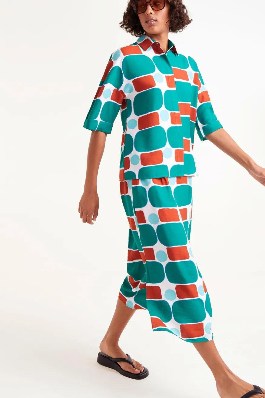 Compañia Fantastica Falda Midi Estampado Pepper Mint Who killed Bambi?