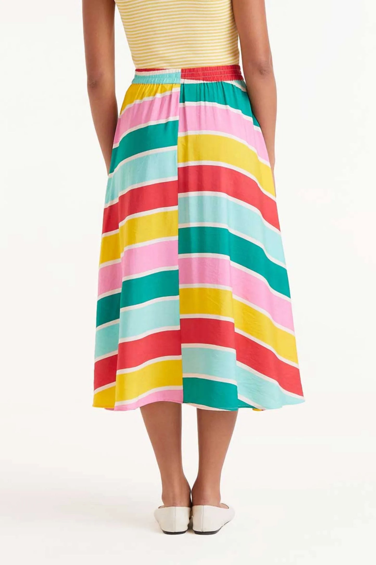 Compañia Fantastica Falda Midi Rayas Colour Wave Who killed Bambi?