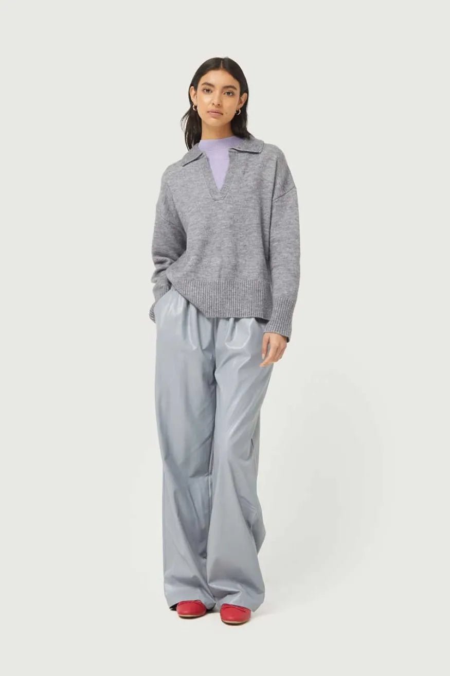 Compañia Fantastica Jersey Mujer Cuello Polo Gris Who killed Bambi?