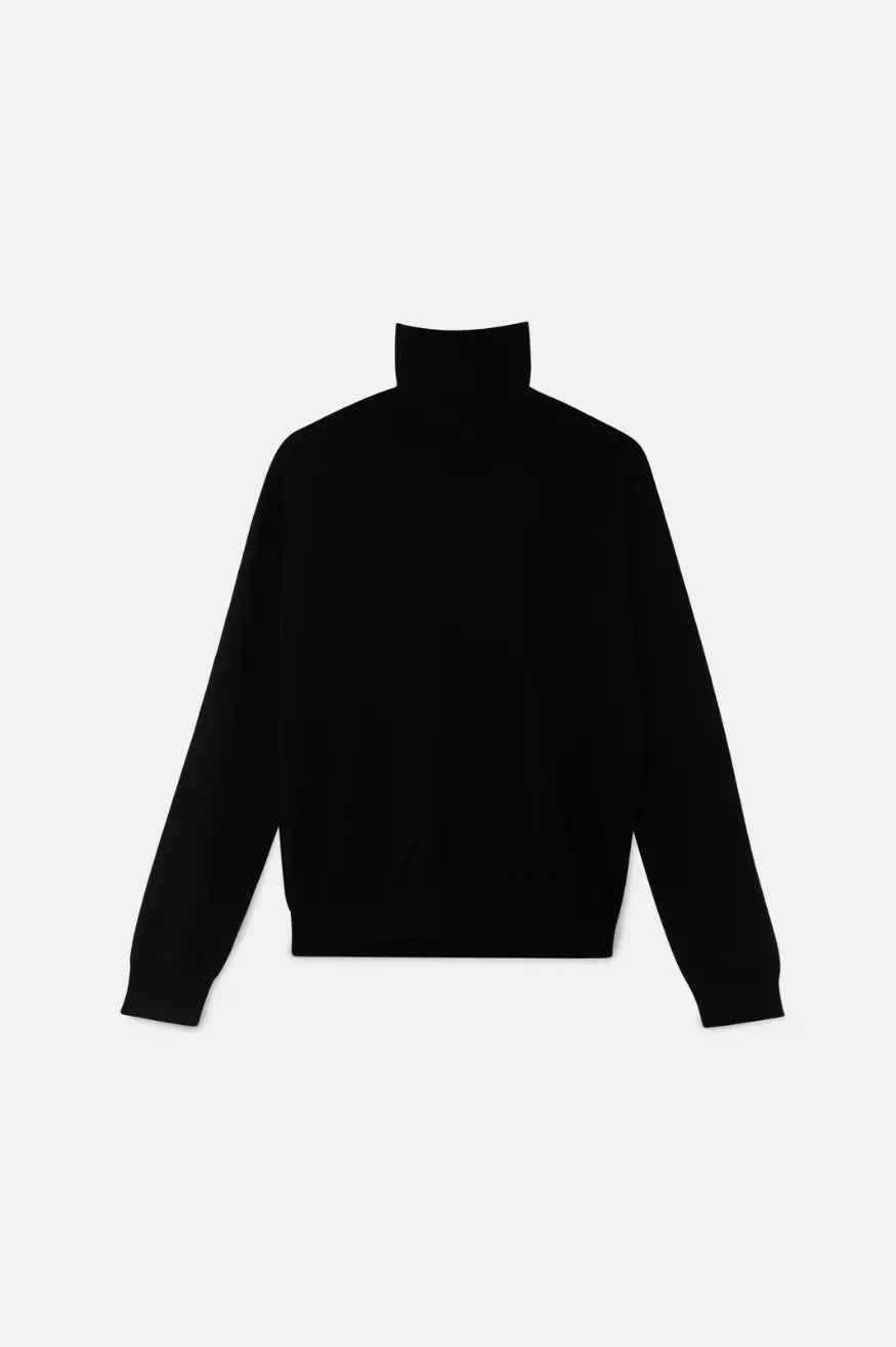 Compañia Fantastica Jersey Mujer Fino Cuello Alto Negro Who killed Bambi?