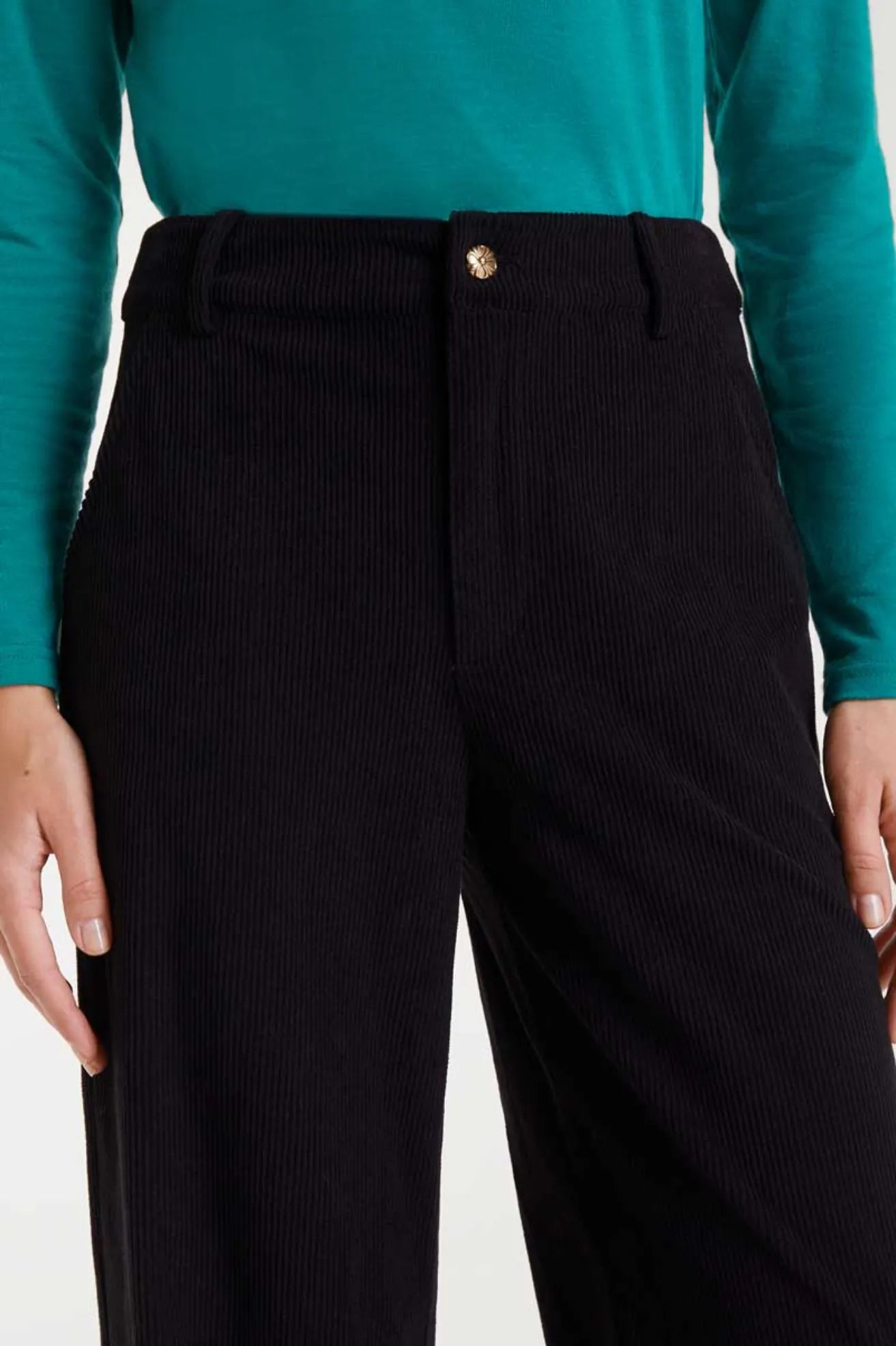 Compañia Fantastica Pantalón Mujer Pana Negro Who killed Bambi?