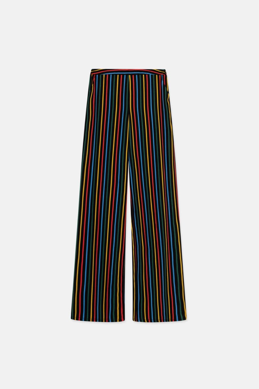 Compañia Fantastica Pantalón Mujer Rayas Multicolor Who killed Bambi?