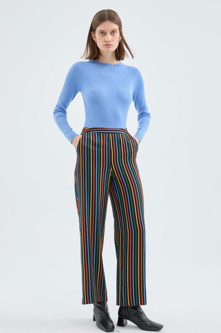 Compañia Fantastica Pantalón Mujer Rayas Multicolor Who killed Bambi?