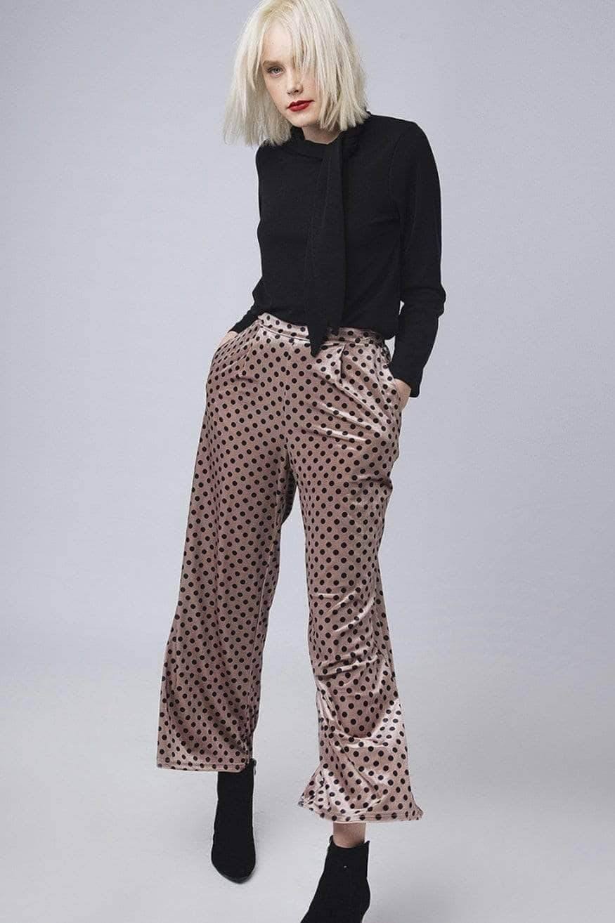 Compañia Fantastica Pantalón Rosa de Lunares Terciopelo Mujer Who killed Bambi?