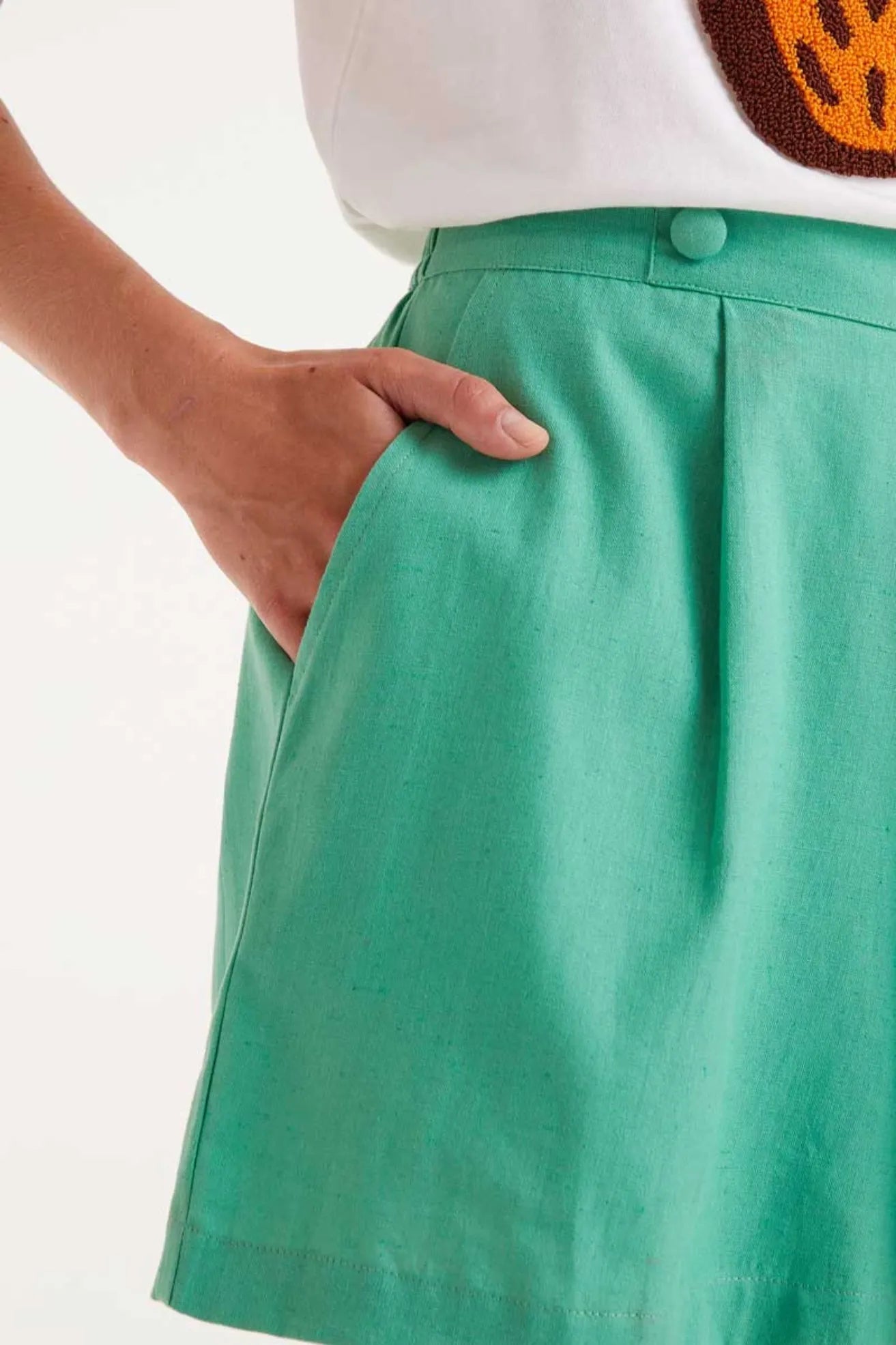 Compañia Fantastica Shorts Mujer Botones Verdes Who killed Bambi?