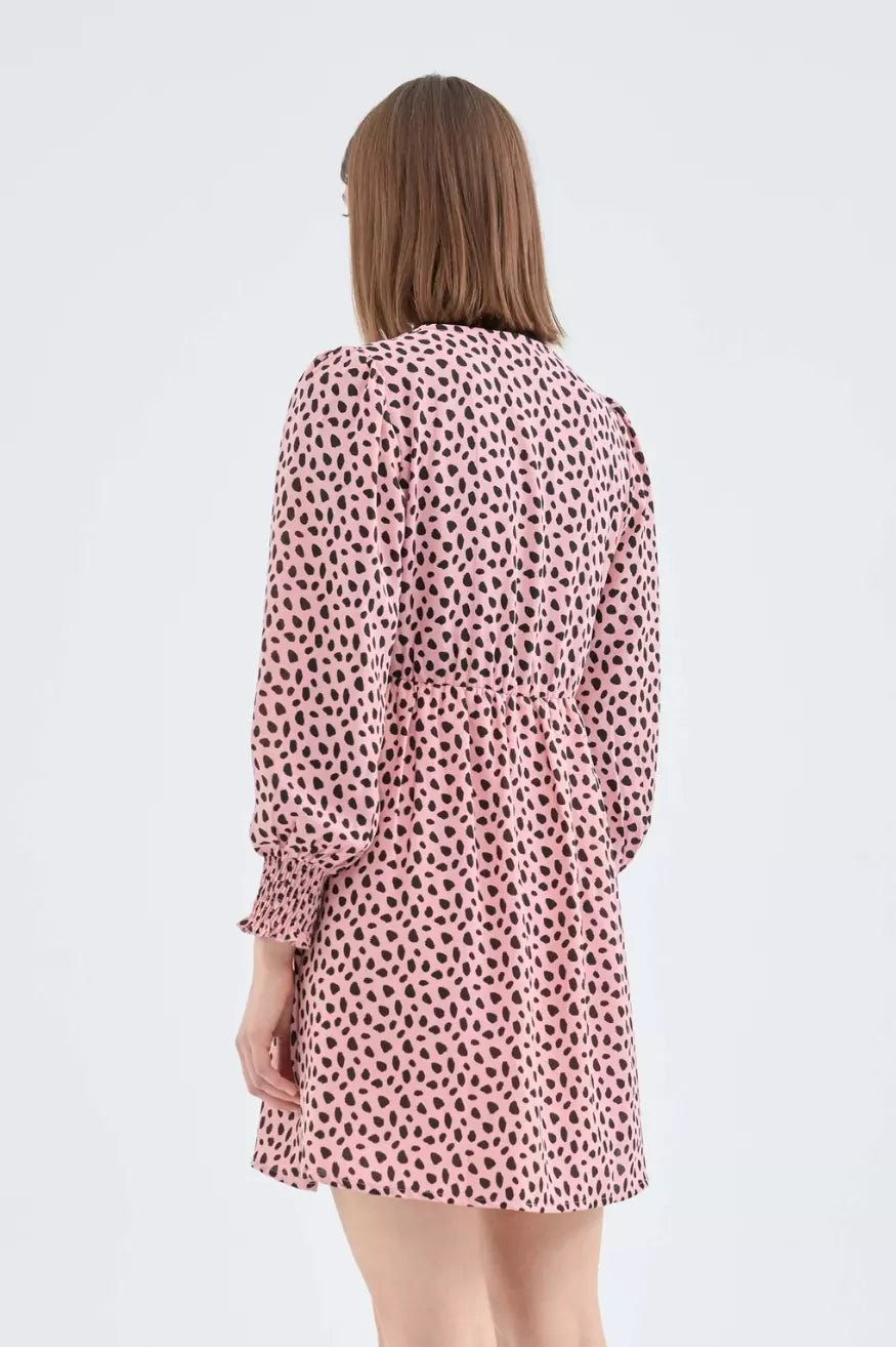Compañia Fantastica Vestido Corto Cruzado Lunares Rosa Who killed Bambi?