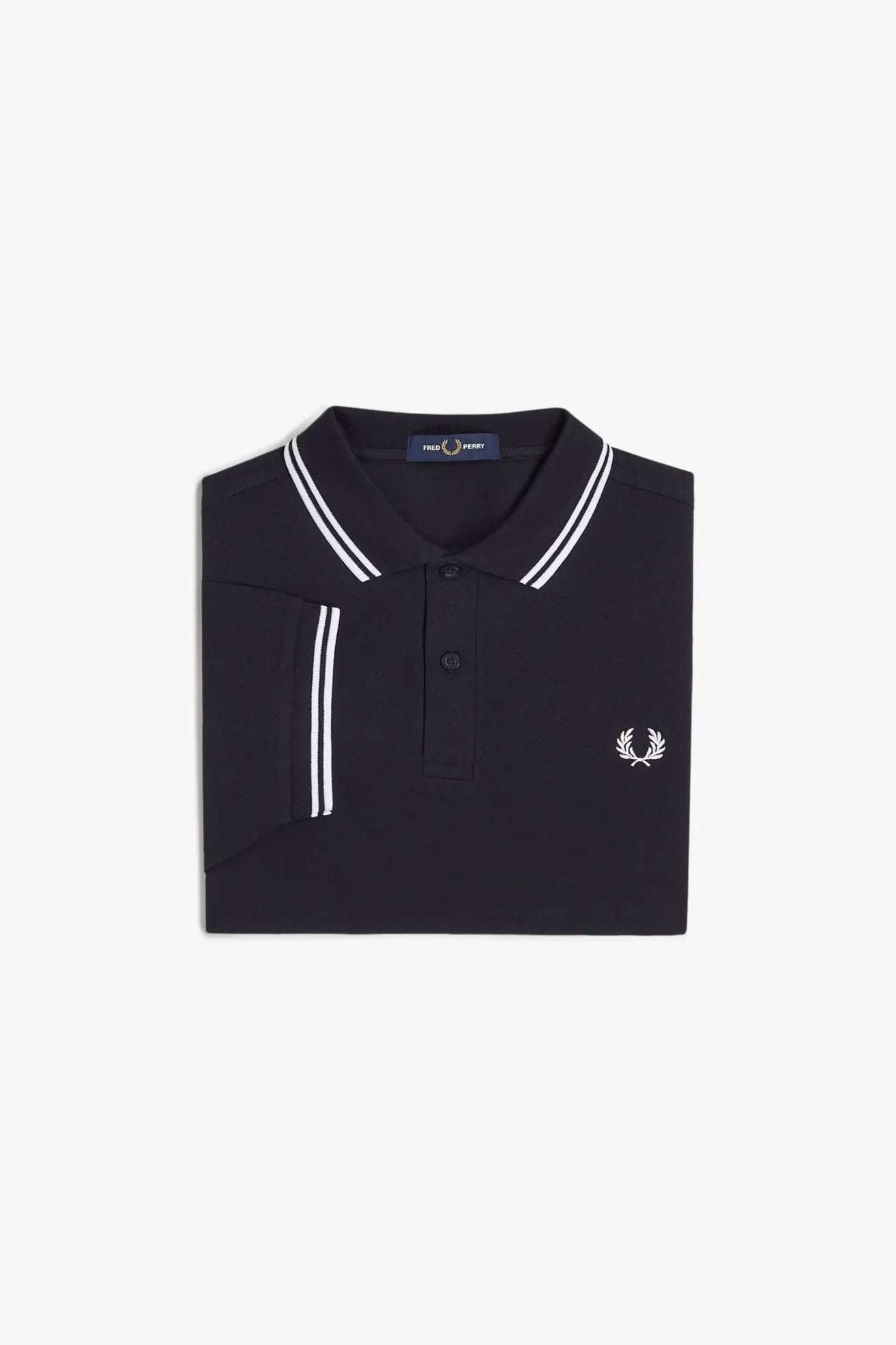 Fred Perry Polo Hombre Azul Ribetes Blancos Who killed Bambi?