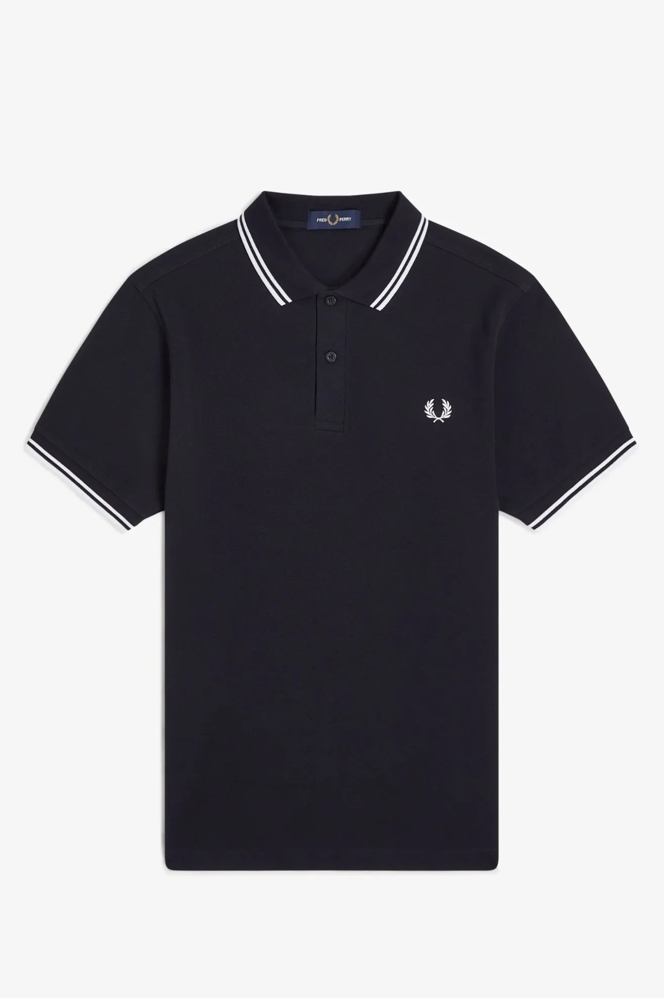 Fred Perry Polo Hombre Azul Ribetes Blancos Who killed Bambi?