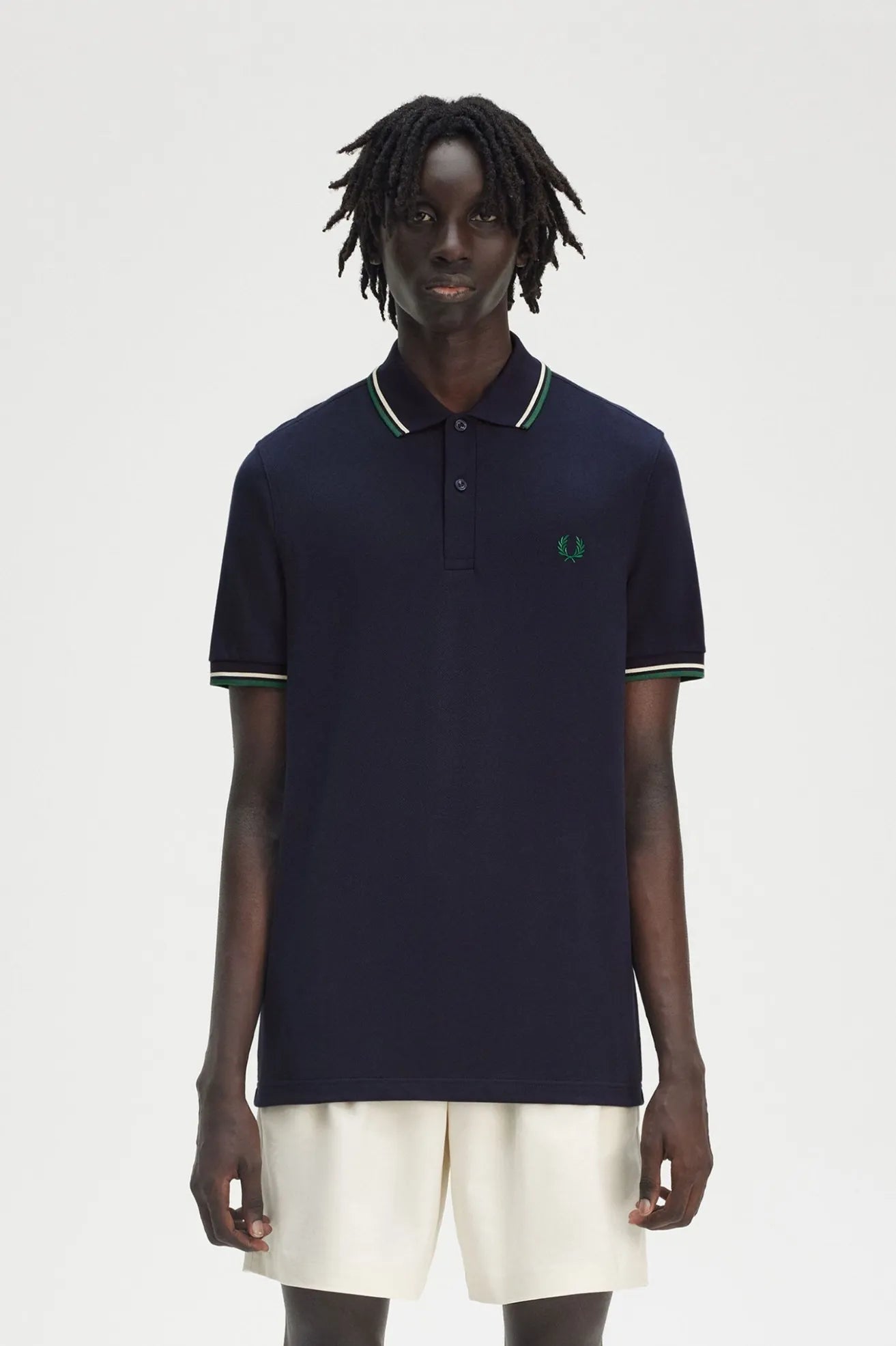 Fred Perry Polo M3600 Hombre Azul Y30 Who killed Bambi?