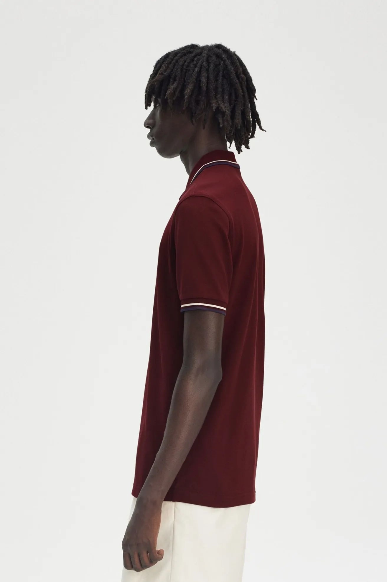 Fred Perry Polo M3600 Hombre Granate Y40 Who killed Bambi?