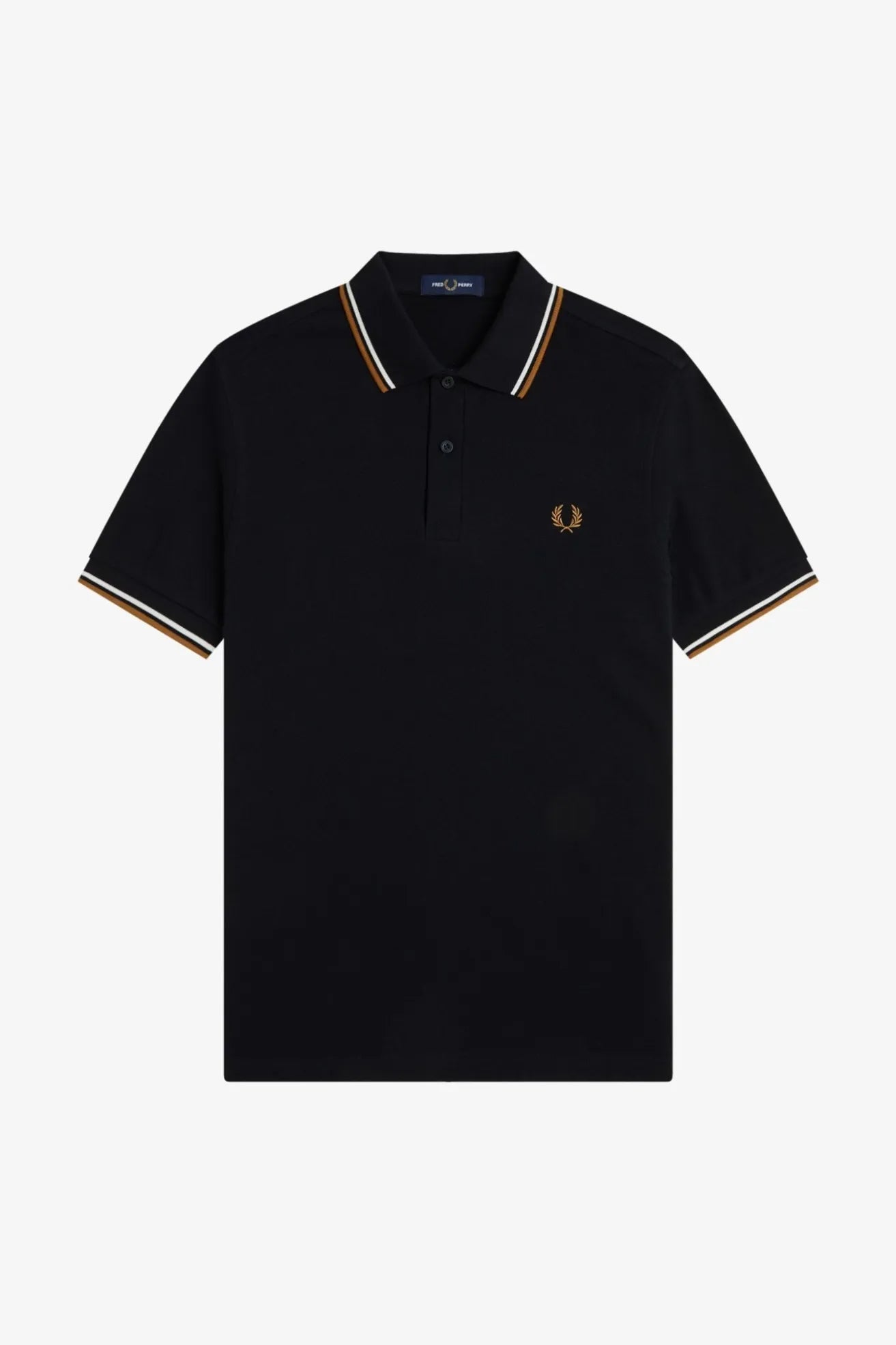 Fred Perry Polo M3600 Hombre Negro P69 Who killed Bambi?