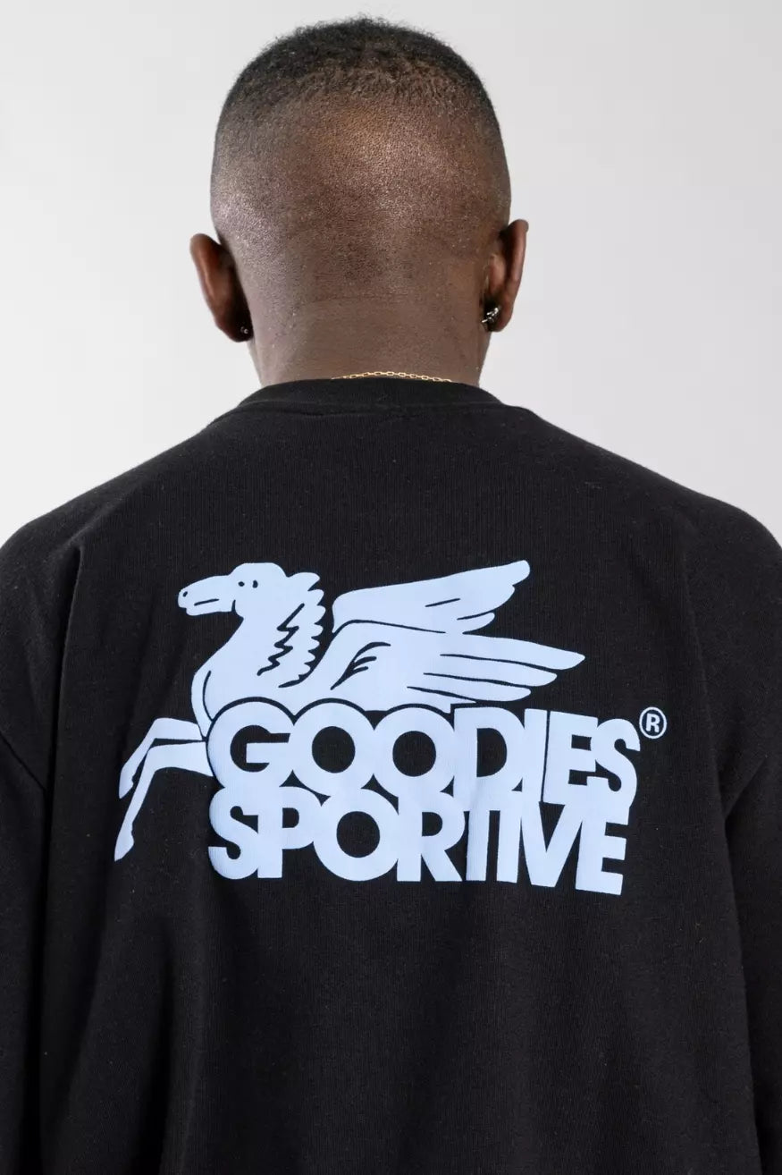 Goodies Sportive Camiseta Hombre New Pegasus Negra Who killed Bambi?