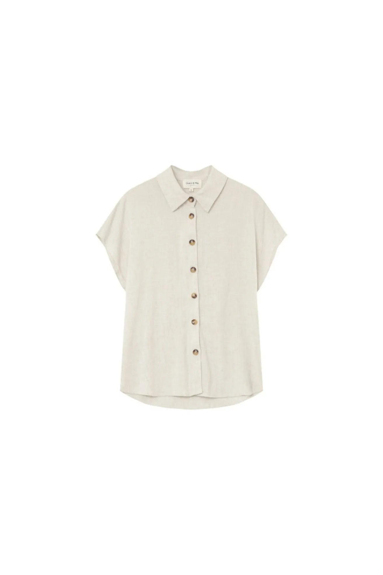 Grace And Mila Camisa Perez Mujer Mezcla Lino Beige Who killed Bambi?