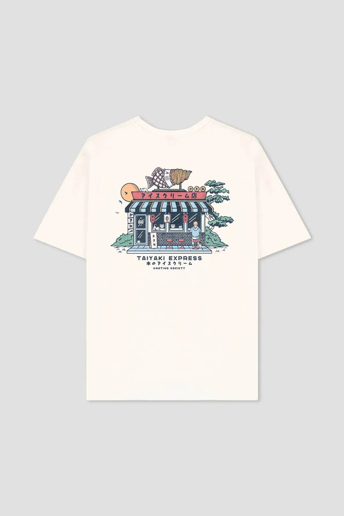 Kaotiko Camiseta Hombre Taiyaki Ivory Beige Who killed Bambi?