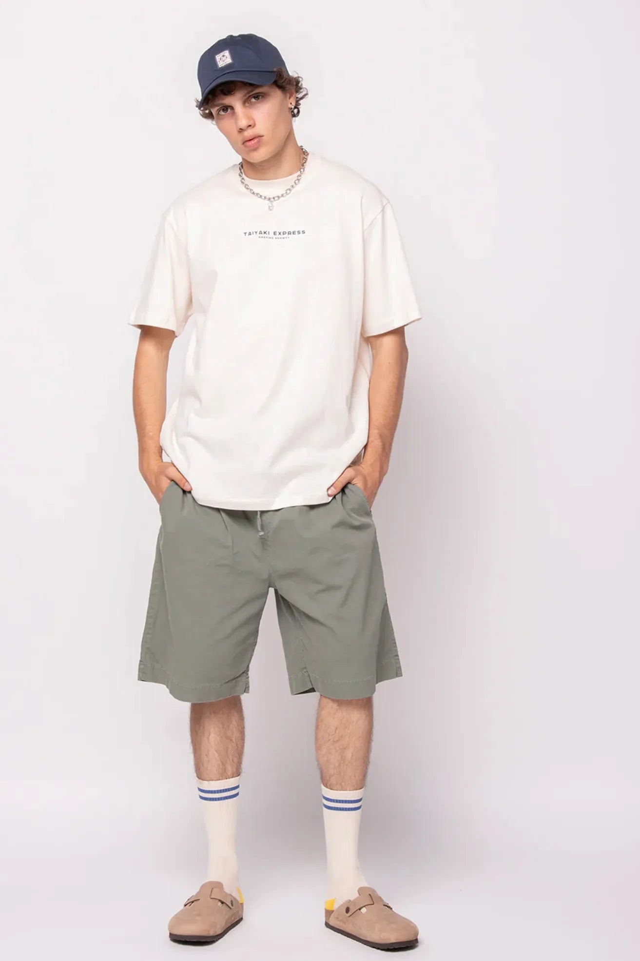 Kaotiko Camiseta Hombre Taiyaki Ivory Beige Who killed Bambi?