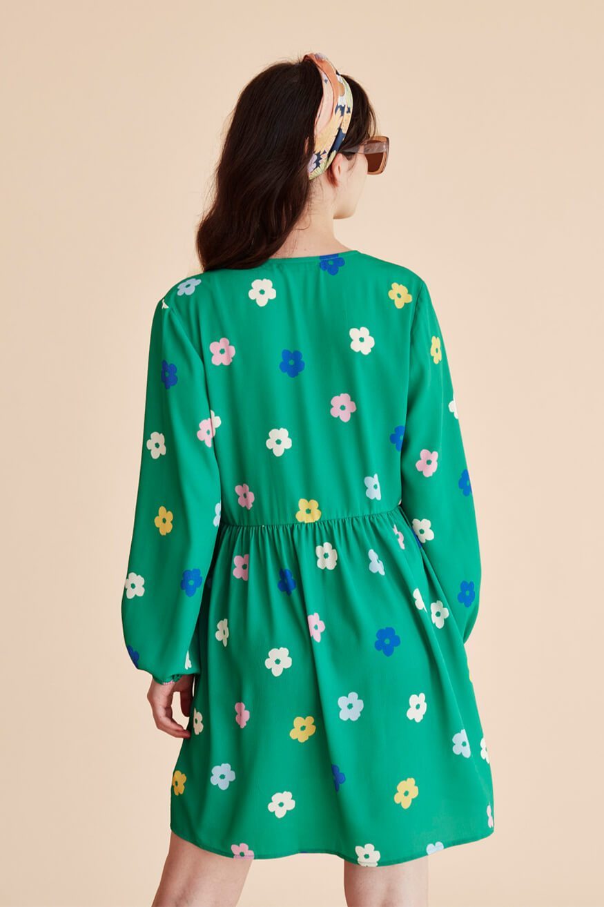Kling Vestido Verde Flores Who killed Bambi?