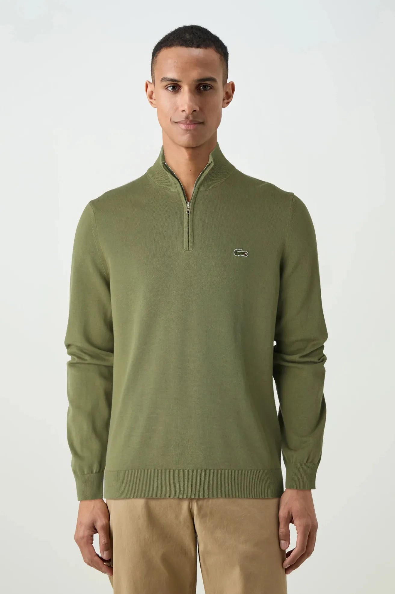 Lacoste Jersey Fino Hombre Quarter Zip Verde Who killed Bambi?