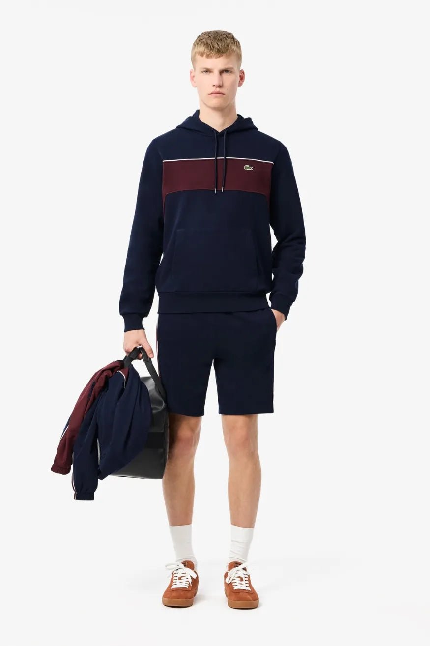 Lacoste Sudadera Capucha Hombre Color Block Azul Marino / Burdeos Who killed Bambi?