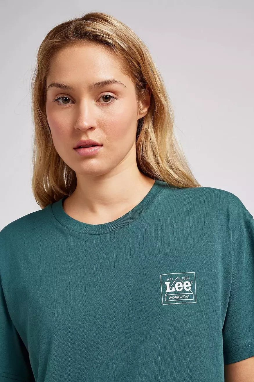 Lee Workwear Camiseta Mujer Oversize Verde Who killed Bambi?