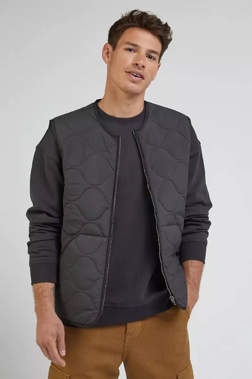 Lee Workwear Chaleco Acolchado Hombre Negro Gastado Who killed Bambi?