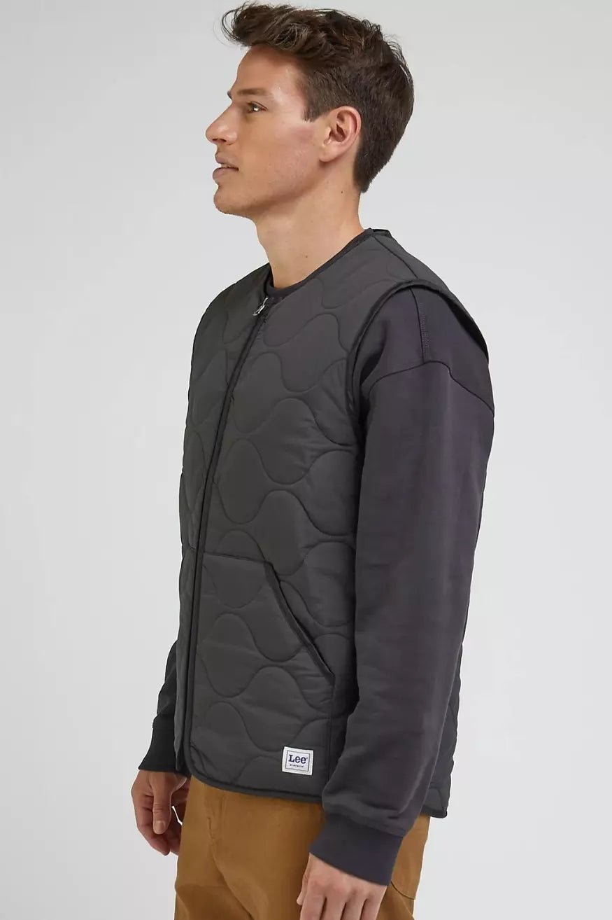 Lee Workwear Chaleco Acolchado Hombre Negro Gastado Who killed Bambi?