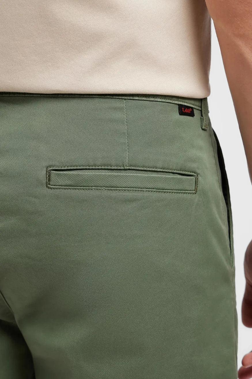 Lee Workwear Pantalón Corto Chino Hombre Verde Who killed Bambi?