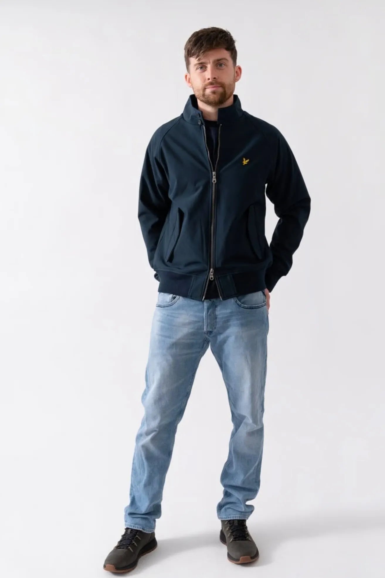 Lyle And Scott Chaqueta Hombre Harrington Softshell Azul Who killed Bambi?
