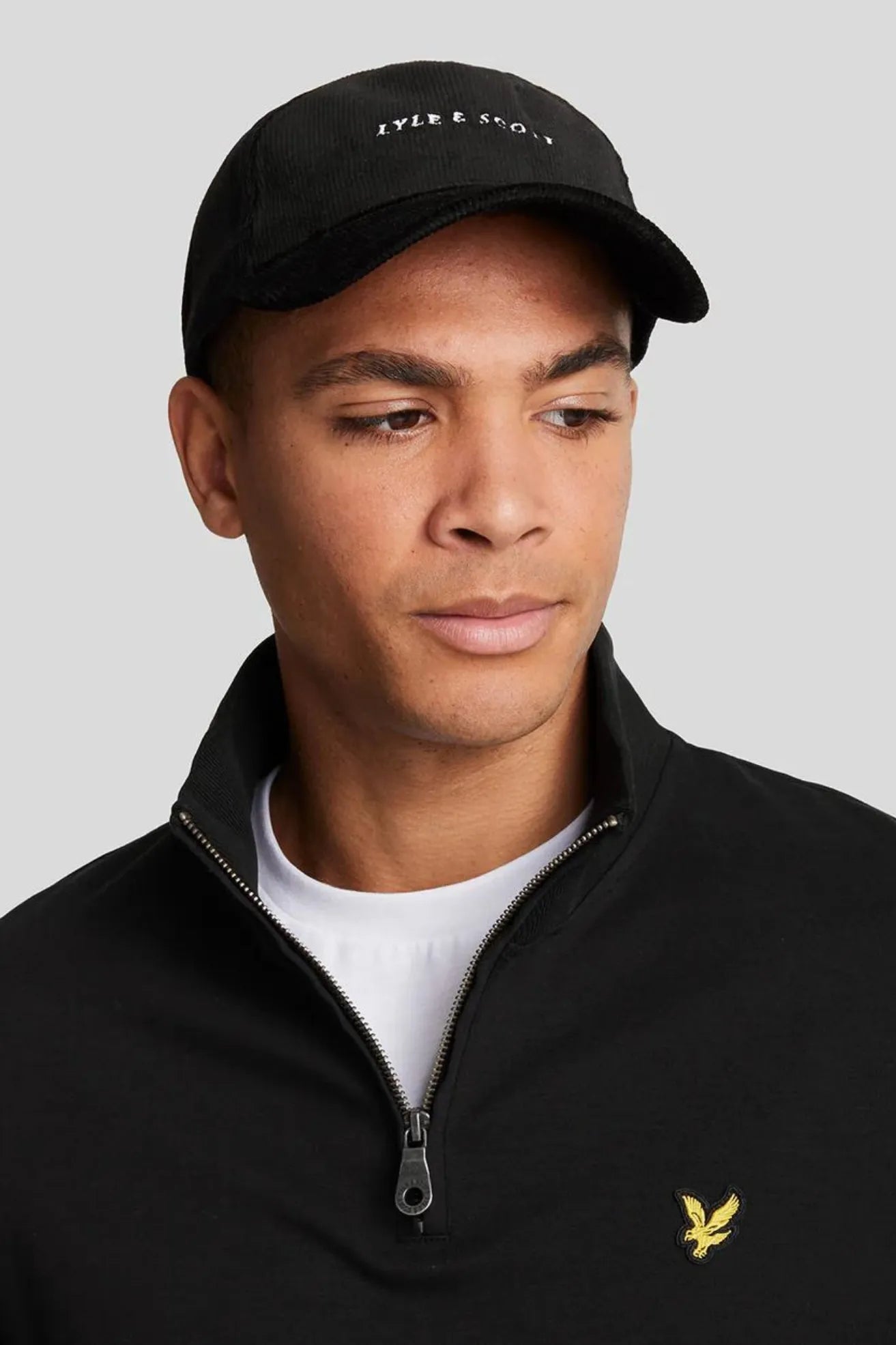 Lyle And Scott Sudadera Hombre Quarter Zip Negra Who killed Bambi?