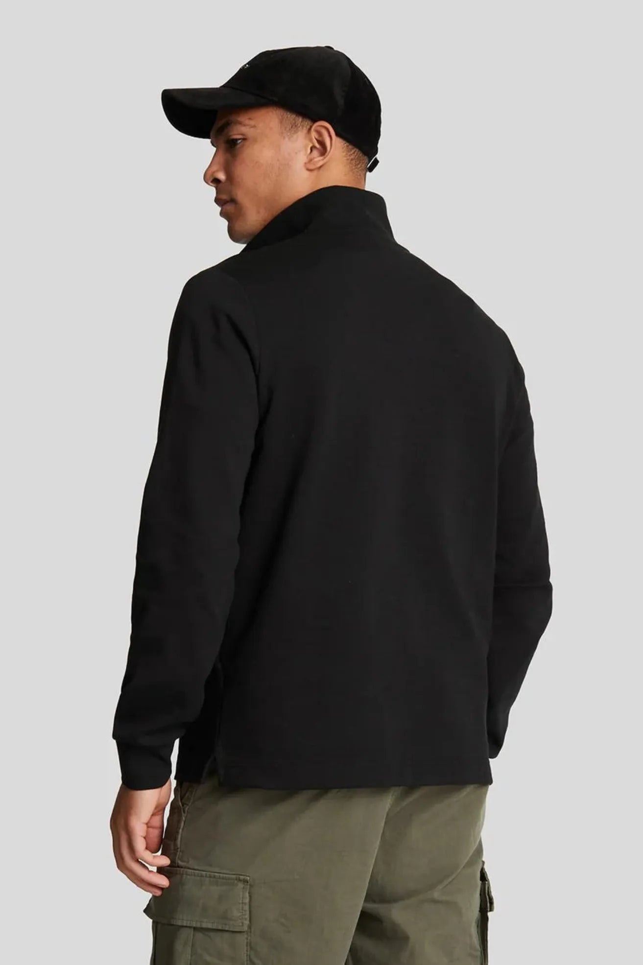 Lyle And Scott Sudadera Hombre Quarter Zip Negra Who killed Bambi?