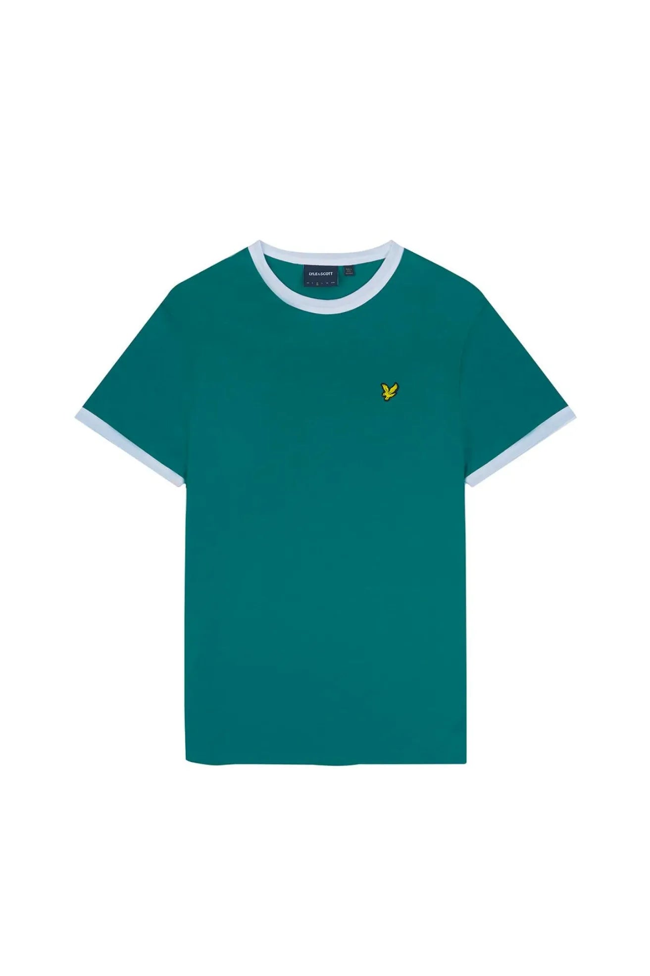 Lyle and Scott Camiseta Hombre Ringer Court Green Who killed Bambi?