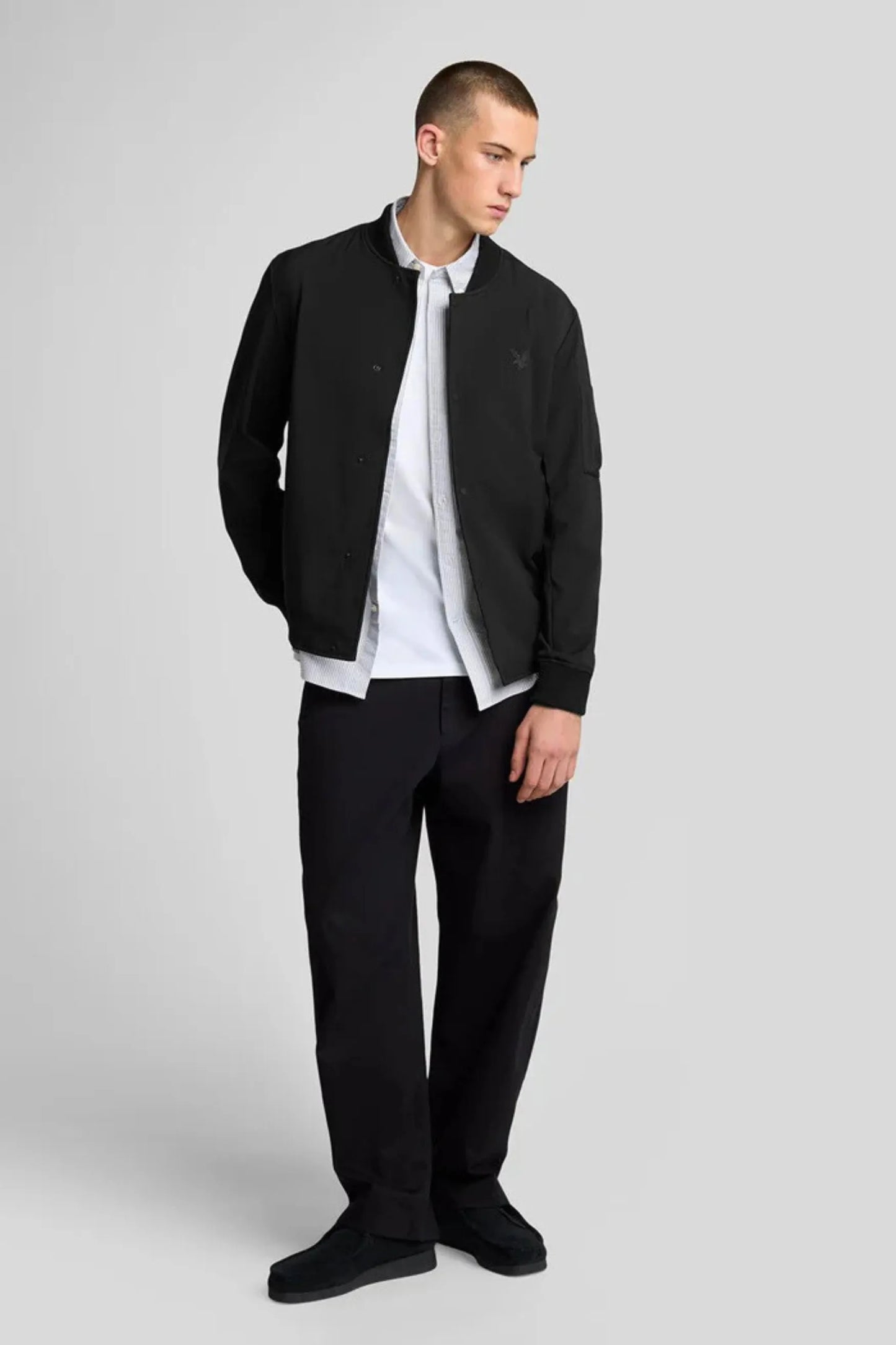 Lyle and Scott Chaqueta Hombre Bomber Negra Who killed Bambi?