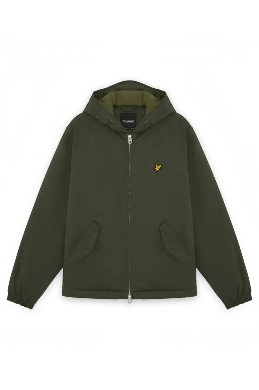 Lyle and Scott Chaqueta Hombre Padded Hooded Verde Who killed Bambi?