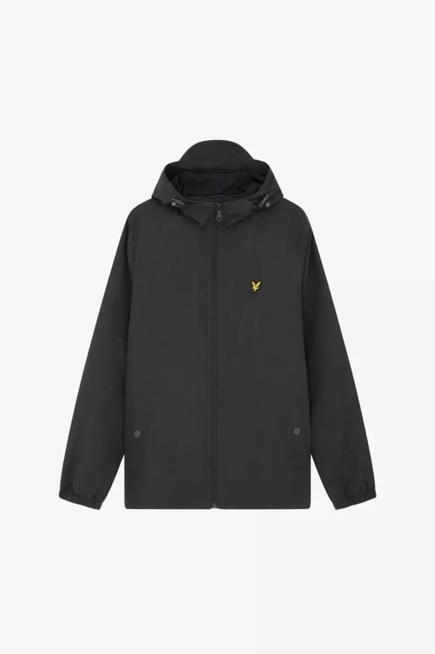 Lyle and Scott Chaqueta Hombre Zip Through Hooded Negra Who killed Bambi?