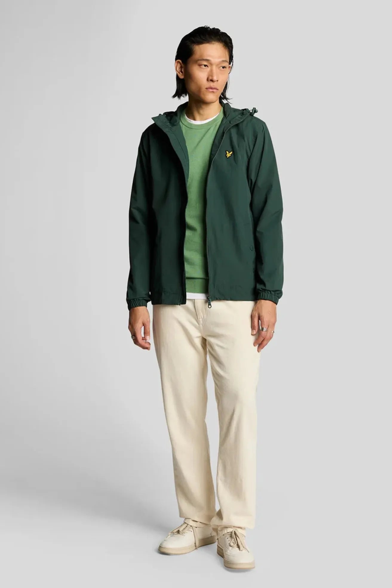 Lyle and Scott Jersey Hombre Algodón Smoke Green Who killed Bambi?