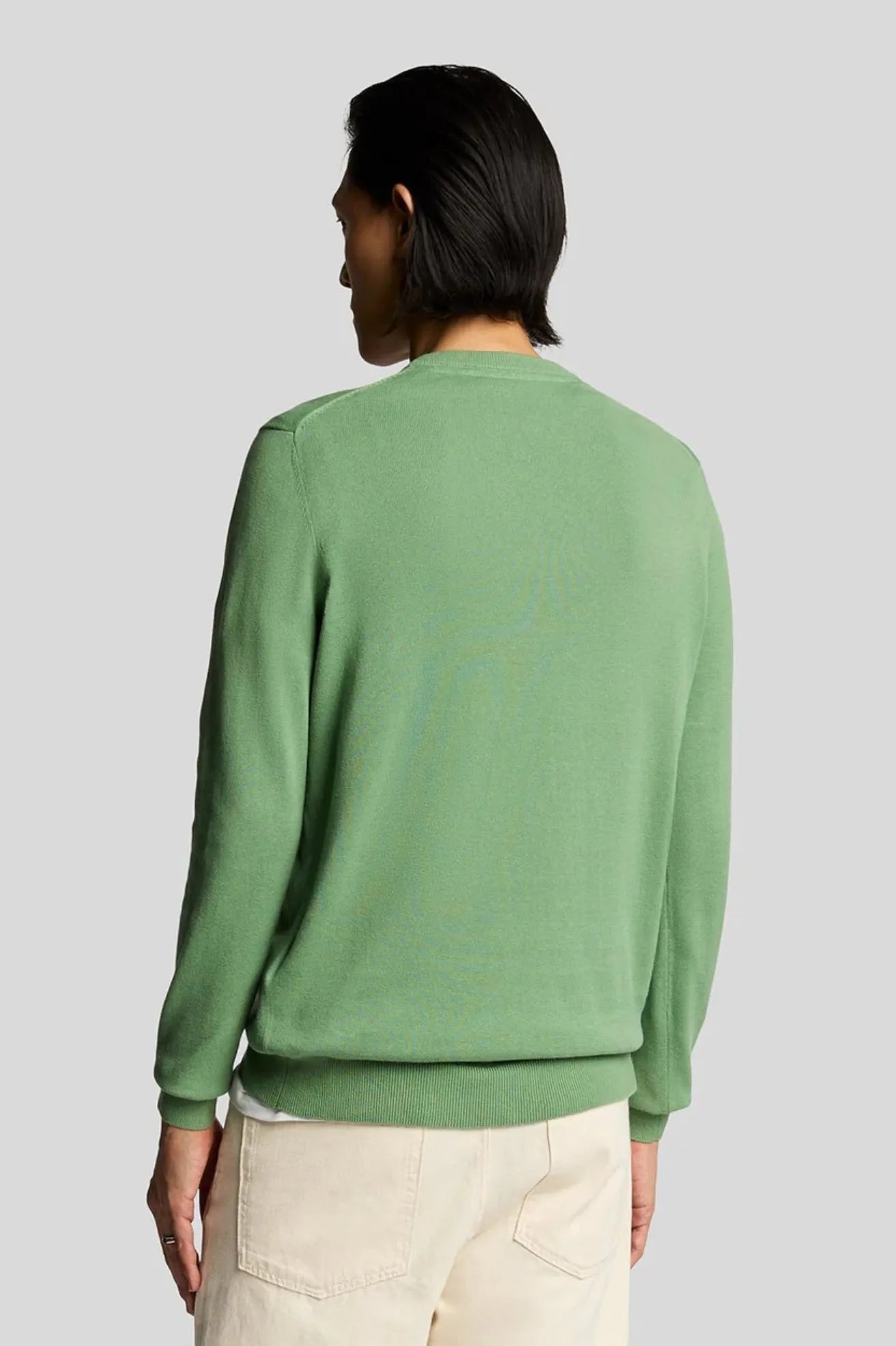 Lyle and Scott Jersey Hombre Algodón Smoke Green Who killed Bambi?