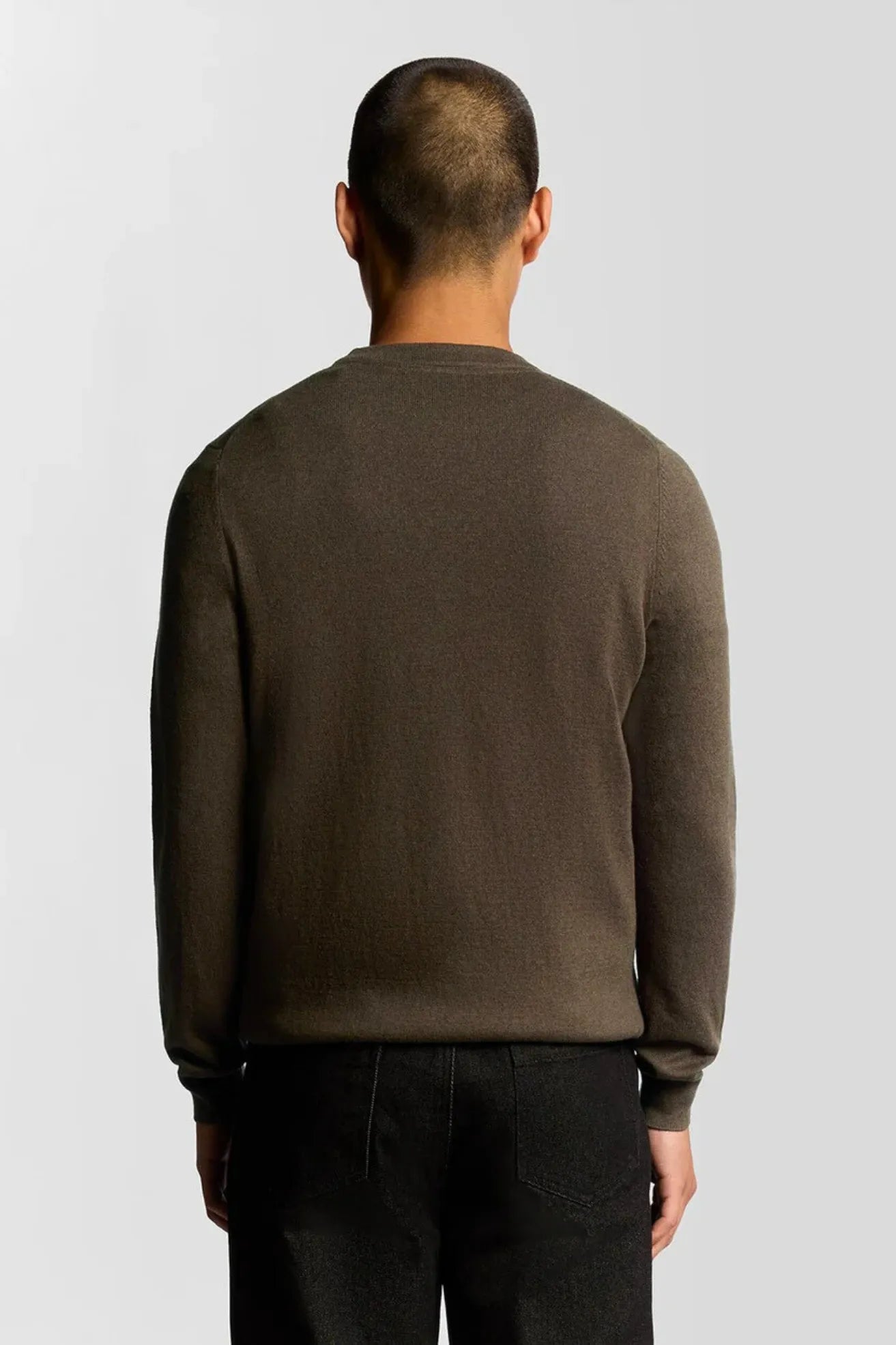 Lyle and Scott Jersey Hombre Cotton Merino Marrón Who killed Bambi?