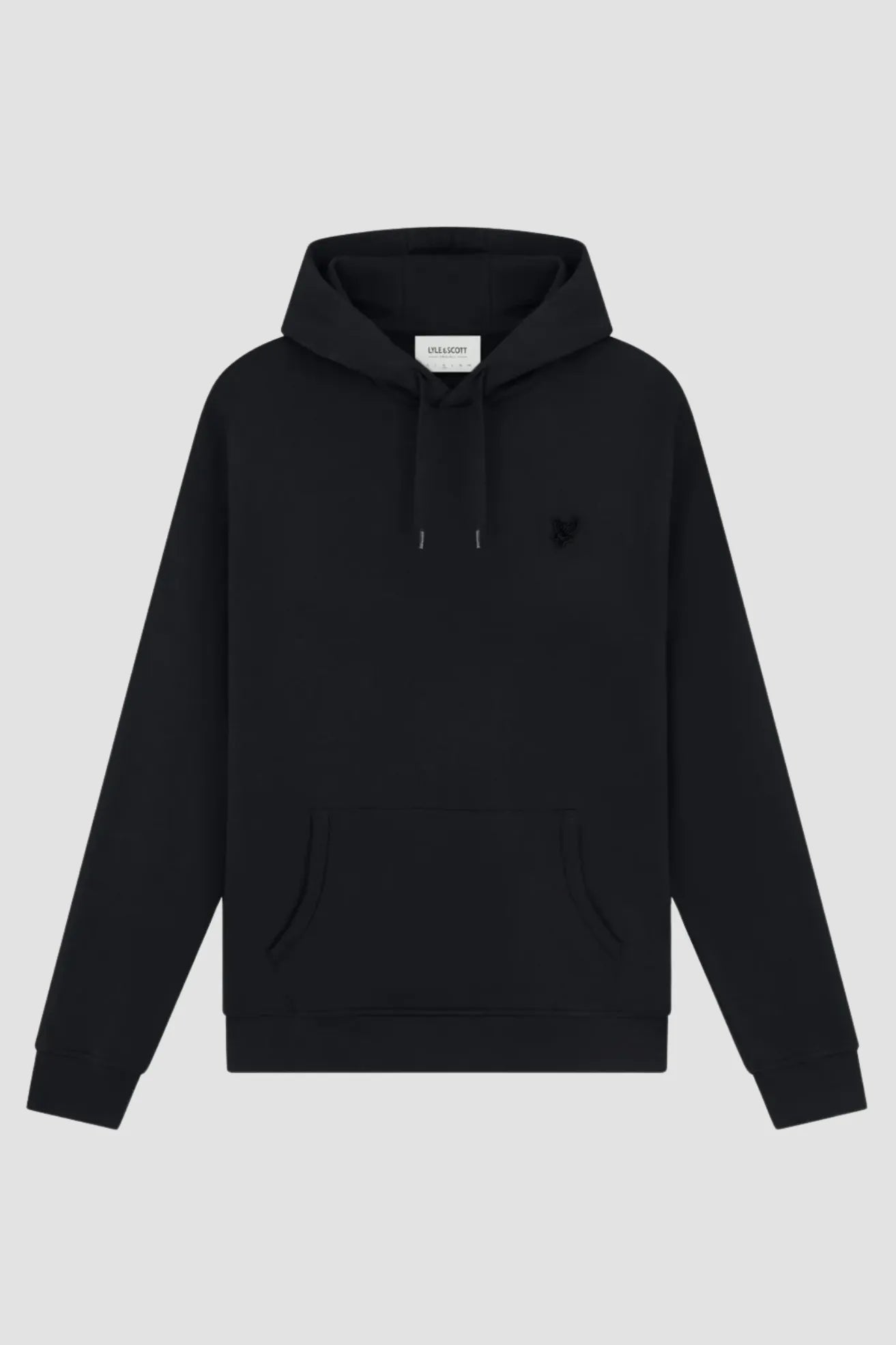 Lyle and Scott Sudadera Hombre Tonal Eagle Capucha Negra Who killed Bambi?