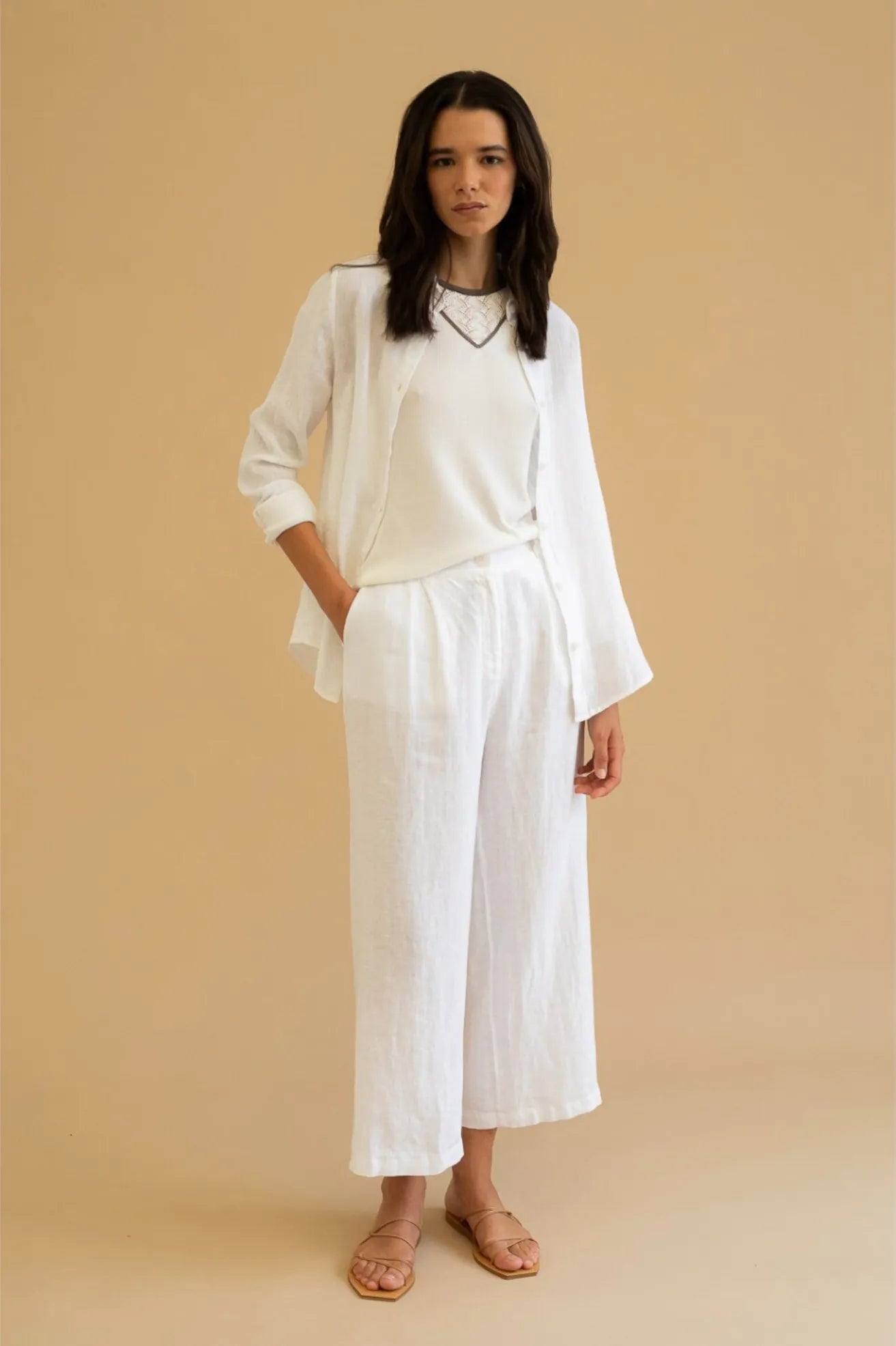 Mus Bombon Camisa Mujer Lino Manga Larga Blanca Copia Who killed Bambi?