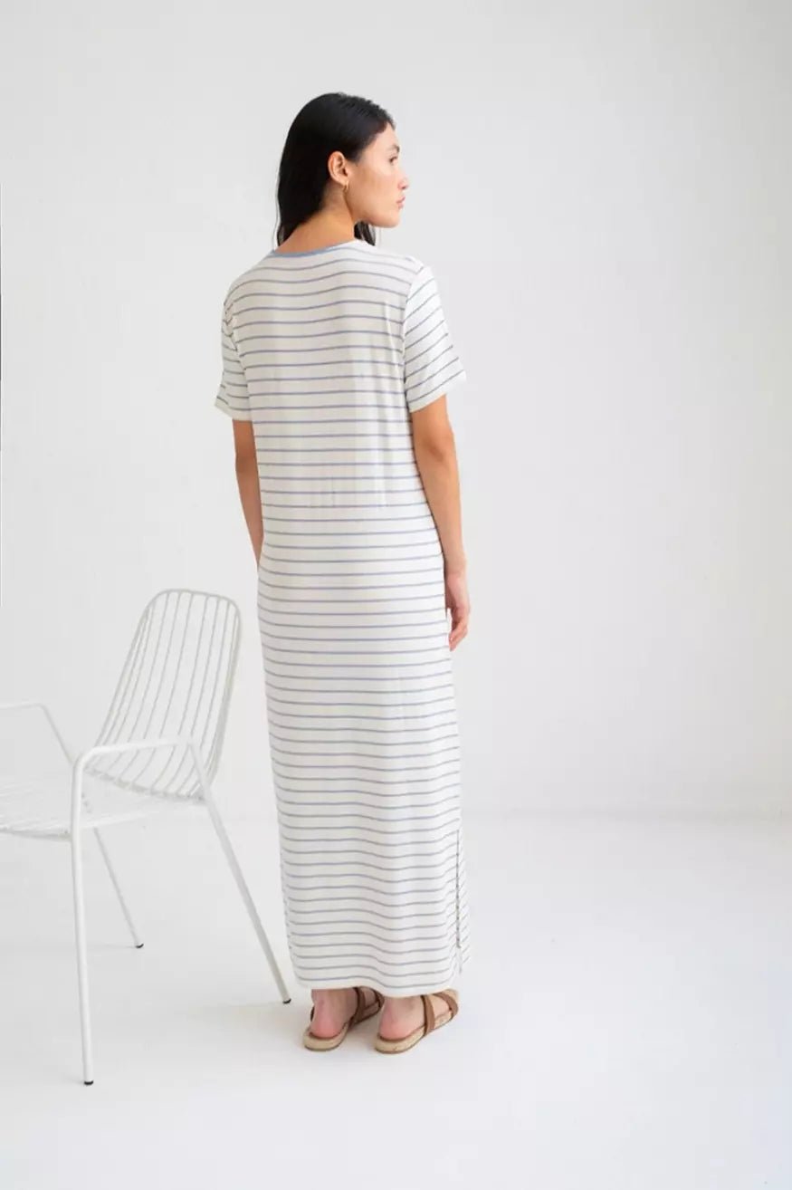 Mus Bombon Vestido Mujer Bornan Rayas Azul /Beige Who killed Bambi?