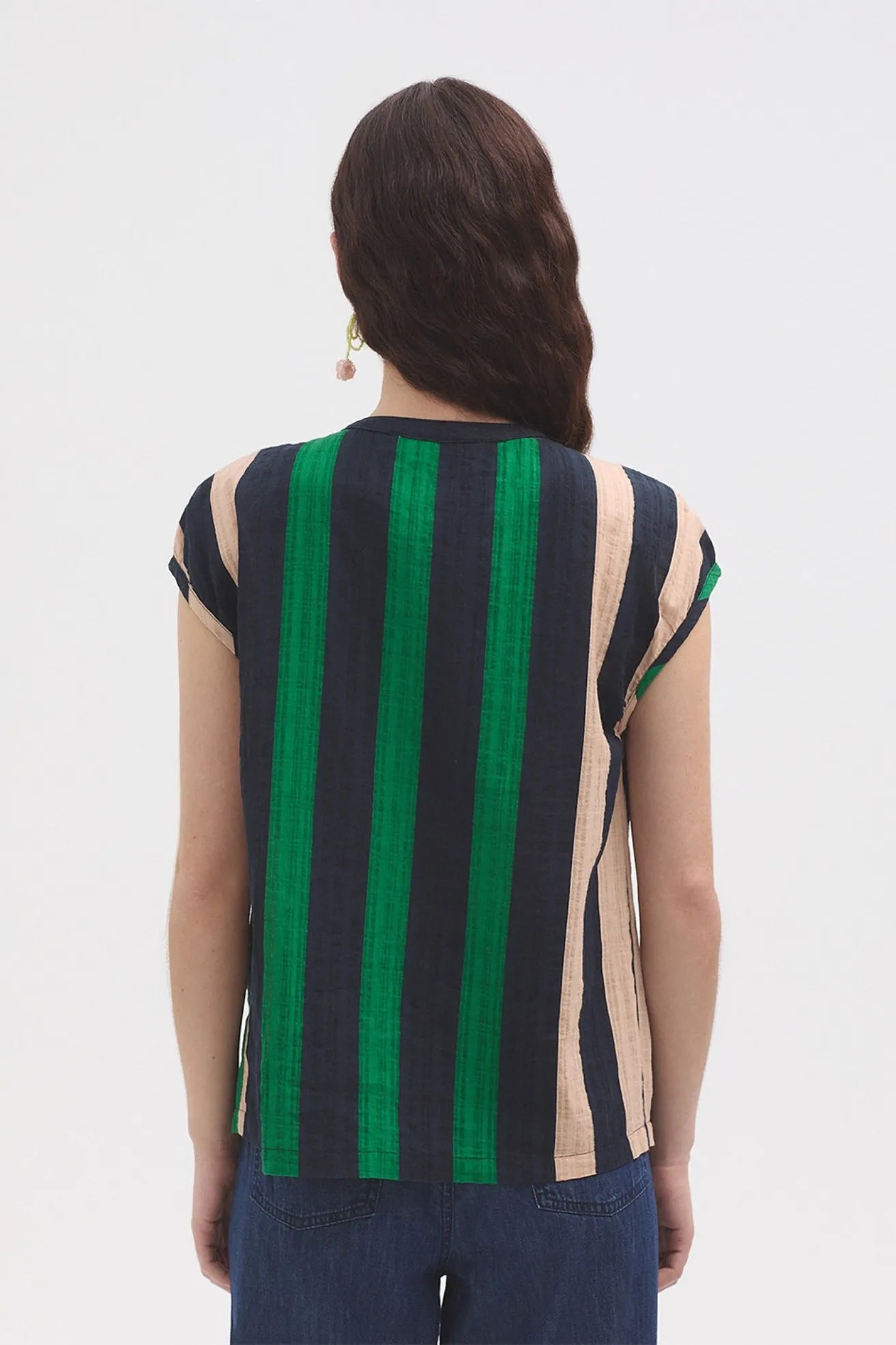 Nice Things Camisa Mao Mujer Rayas Verticales Who killed Bambi?