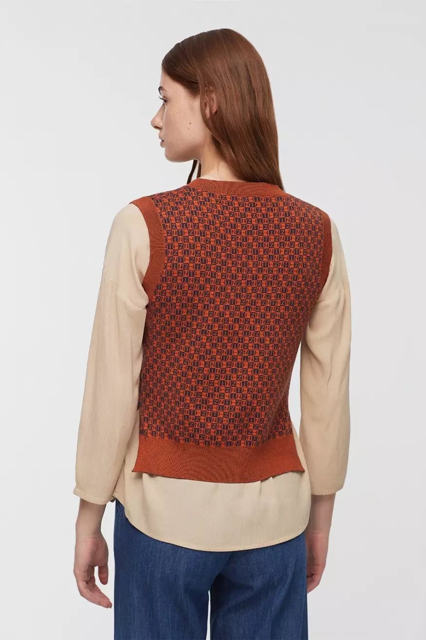 Nice Things Chaleco Mujer Jacquard Estampado Who killed Bambi?