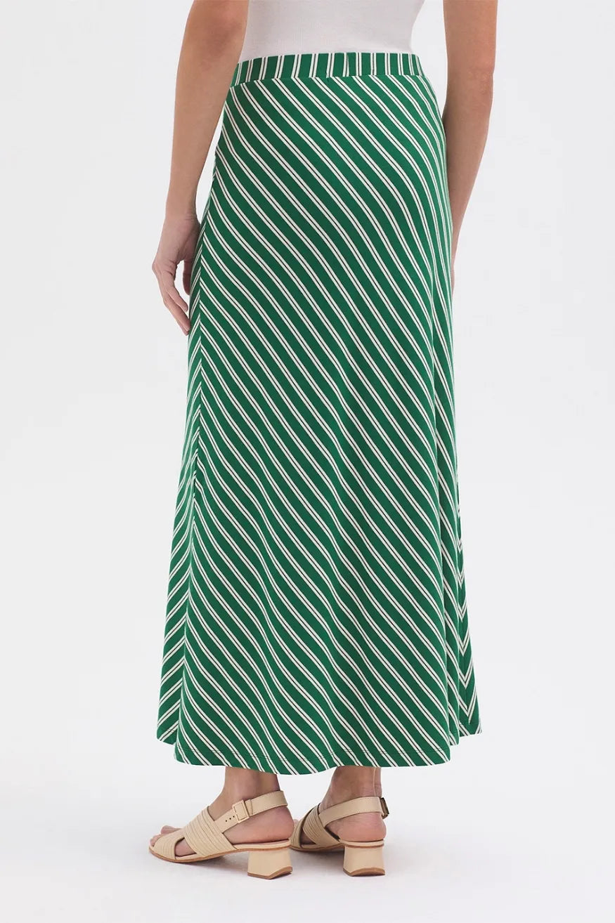 Nice Things Falda Larga Rayas Al Bies Verde Who killed Bambi?