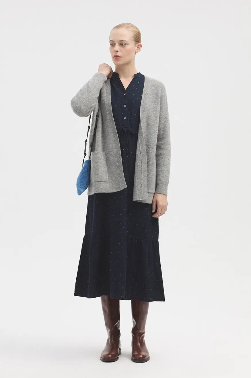 Nice Things Vestido Largo Plumeti Azul Who killed Bambi?