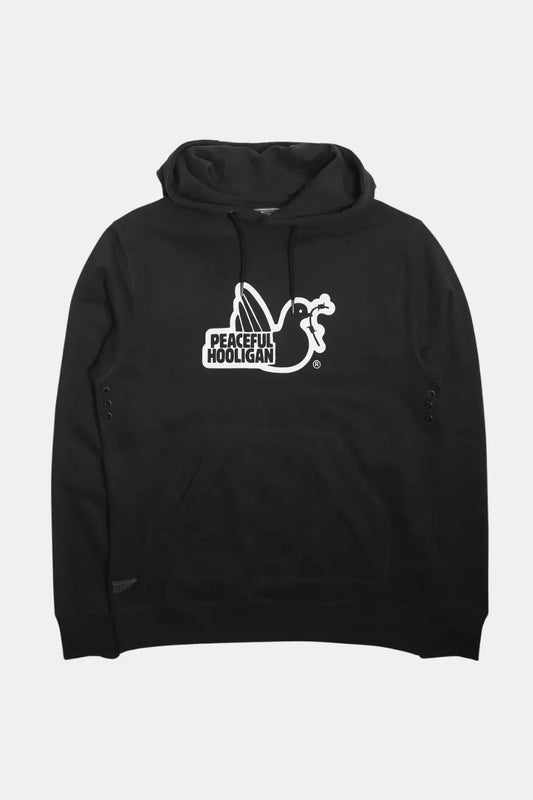 Peaceful Hooligan Sudadera Capucha Outline Hombre Negra Who killed Bambi?