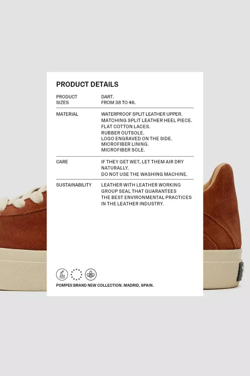 Pompeii Zapatillas Hombre Dart Suede Hydro Roast Talla 40 Who killed Bambi?