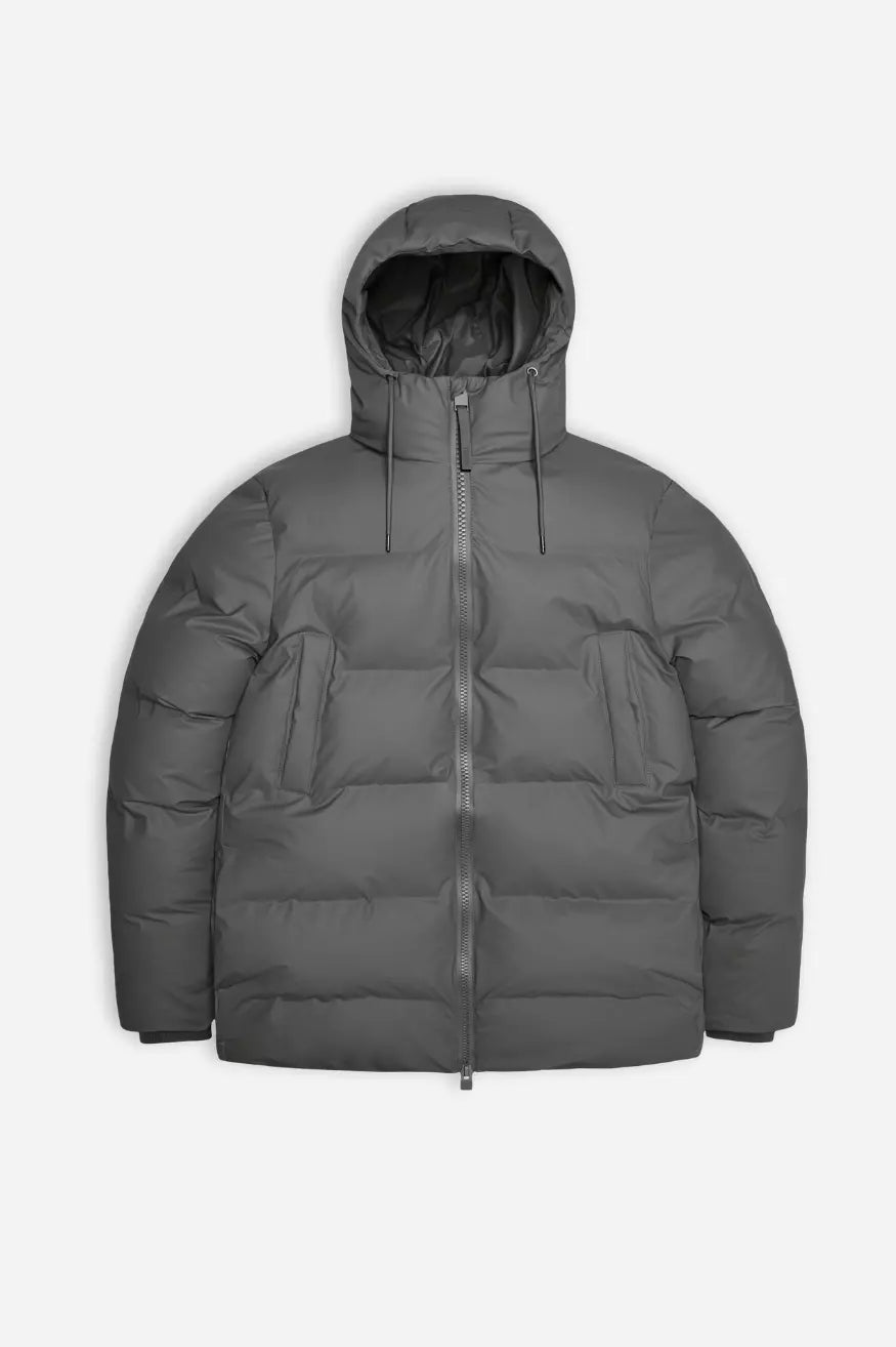 Rains Alta Puffer Parka Gris Talla XL Who killed Bambi?