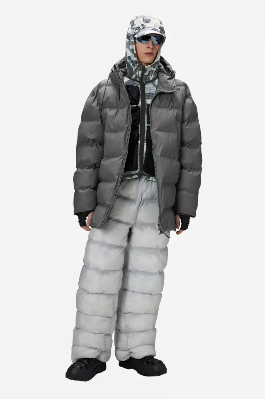 Rains Alta Puffer Parka Gris Talla XL Who killed Bambi?